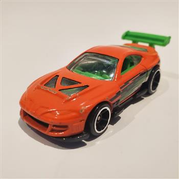 Vintage 2001 Hot Wheels Toyota Supra Super Tsunami Orange Die Cast Car 1:64
