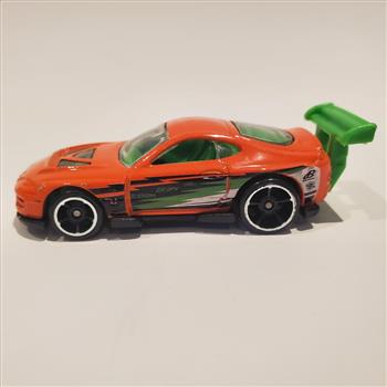 Vintage 2001 Hot Wheels Toyota Supra Super Tsunami Orange Die Cast Car 1:64