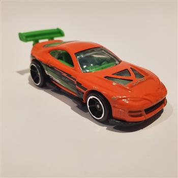 Vintage 2001 Hot Wheels Toyota Supra Super Tsunami Orange Die Cast Car 1:64