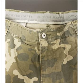 Denver Hayes Camo Print Men's Cargo Shorts Sz 40, Made in Bangladesh