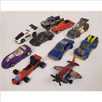 Vintage Lot of 10 Hot Wheels Die Cast Toys Malaysia