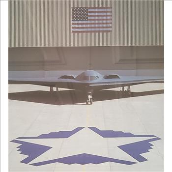 Framed Stealth B-2 Bomber Photograph 16