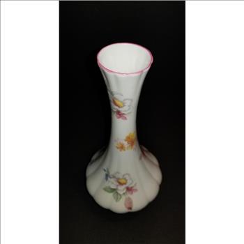VTG Royal Staffordshire Bone China Bud Floral Vase - Made in England 