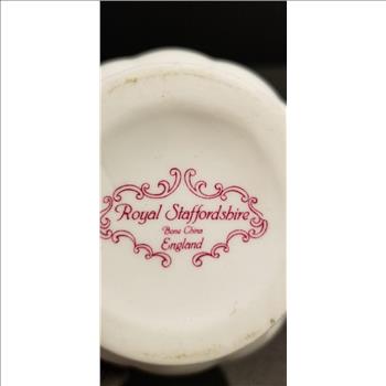 VTG Royal Staffordshire Bone China Bud Floral Vase - Made in England 