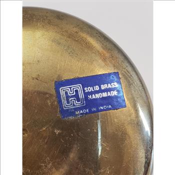 VTG Solid Brass Hand Made Owl Trinket Box - India