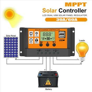 SolarPanel Battery Charge Controller 12V/24V Auto Focus Tracking