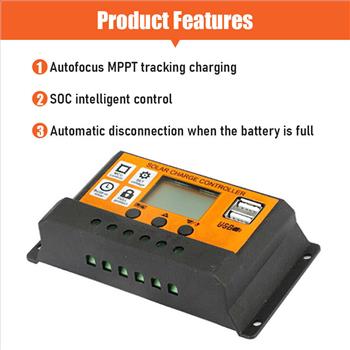 SolarPanel Battery Charge Controller 12V/24V Auto Focus Tracking