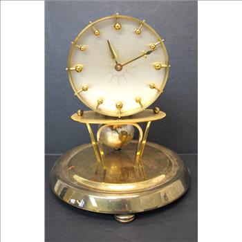 RARE Vintage Torsion Pendulum Clock with Glass Dome