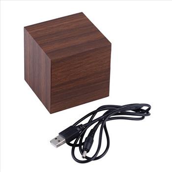 Bamboo Wood LED Alarm Clock