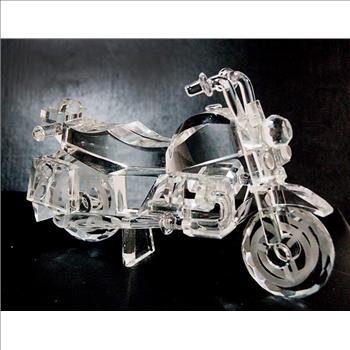 Crystal Motorcycle Artwork / Sculpture