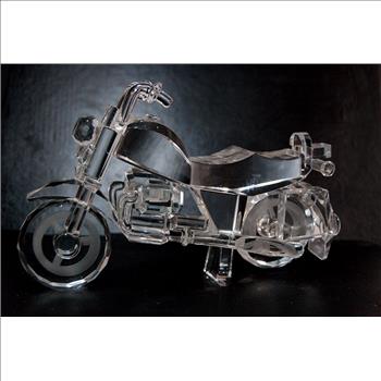 Crystal Motorcycle Artwork / Sculpture