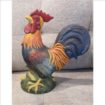 Vintage Hand Painted Ceramic Rooster Figurine 11