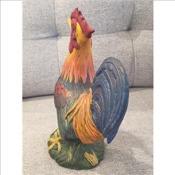 Vintage Hand Painted Ceramic Rooster Figurine 11