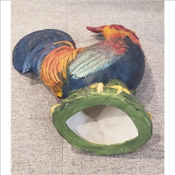 Vintage Hand Painted Ceramic Rooster Figurine 11
