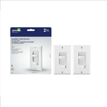 LEVITON DECORA + SURESLIDE DIMMERS X2