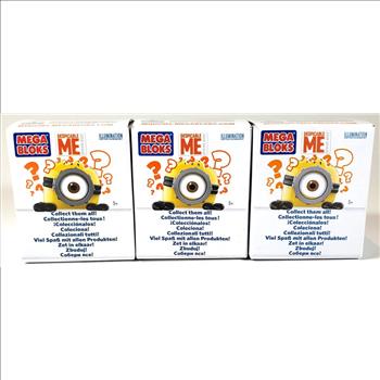 Lot of 3 Mega Bloks Despicable Me Minions Figures 2015 Series 1
