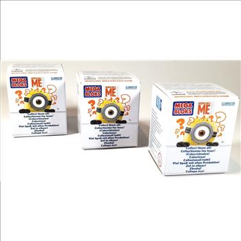 Lot of 3 Mega Bloks Despicable Me Minions Figures 2015 Series 1
