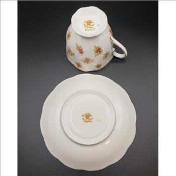 Vintage Royal Albert Bone China Tea Cup & Saucer Pink Rose England #2612 (J)