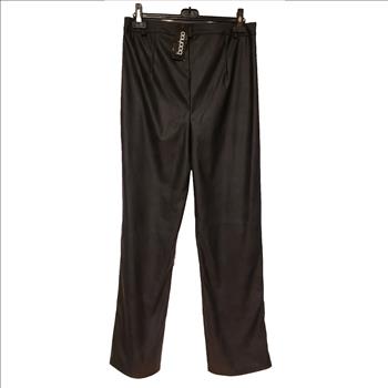 NWT BOOHOO Wide Leg Faux Leather Men's Trousers Sz 12-US Italy