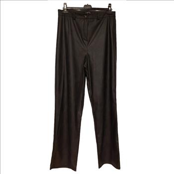 NWT BOOHOO Wide Leg Faux Leather Men's Trousers Sz 12-US Italy
