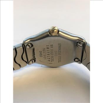 Ebel Ladies 18kt Classic Wave Bezel Watch Retail $2,100.00