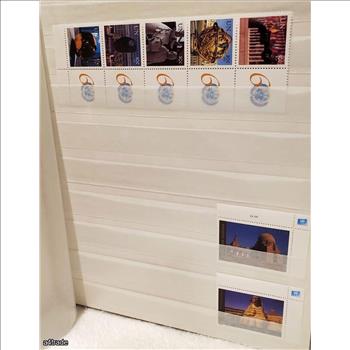 Over 290 Vintage Random Stamps UA UNI-SAFE Album