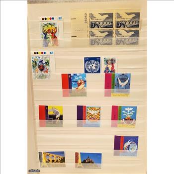 Over 290 Vintage Random Stamps UA UNI-SAFE Album