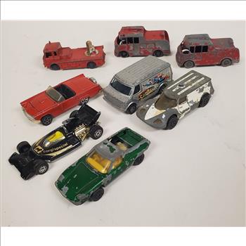 Vintage Lot of 8 Die Cast Toys Corgi Juniors Lesney Husky England / W172