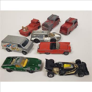 Vintage Lot of 8 Die Cast Toys Corgi Juniors Lesney Husky England / W172