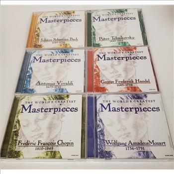 Vintage 1999 Lot of 6 The World's Greatest Masterpieces Music Audio CDs Canada