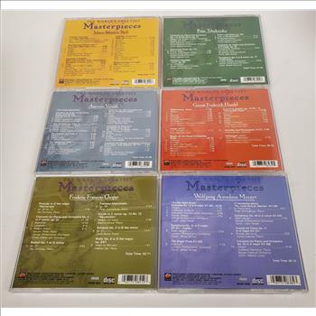Vintage 1999 Lot of 6 The World's Greatest Masterpieces Music Audio CDs Canada