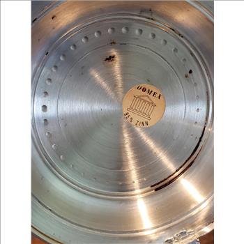 VTG Ceramic German Beer Stein with Pewter Lid 