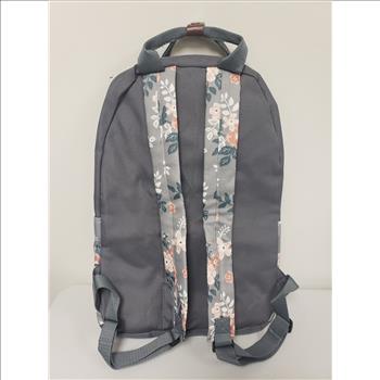 New Lightweight Fashion Peach Floral Print Gray Women/Ladies/Girls Backpack, China