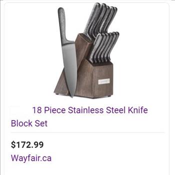18 Piece Studio Cuisine Knife Set