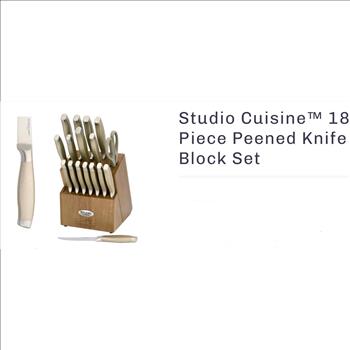 18 Piece Studio Cuisine Knife Set