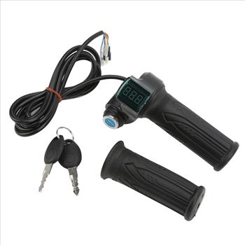 2 PCS Electric Throttle Grip Speed Control Throttle Handle with Green