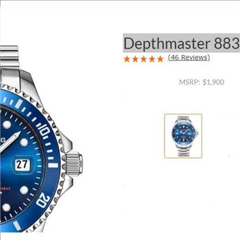 Stuhrling Watch Depthmaster 883 Automatic 42mm Diver $1900.00