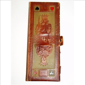 Over 100 Year Old Card Set in Leather Case