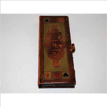 Over 100 Year Old Card Set in Leather Case