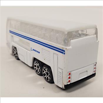 REALTOY Boeing Double Decker Die Cast Bus White Extra Large Windshield Loose