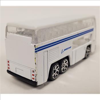 REALTOY Boeing Double Decker Die Cast Bus White Extra Large Windshield Loose
