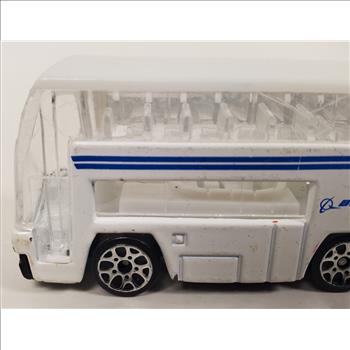 REALTOY Boeing Double Decker Die Cast Bus White Extra Large Windshield Loose