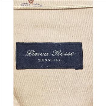 Linea Rosso Signature Designed By Patrick Assaraf 100% Silk Button Up Short Sleeve Men's Shirt Sz L