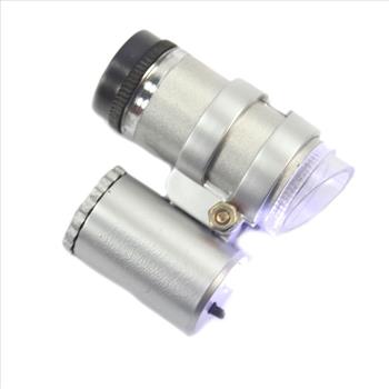 Mini 45x LED Light Pocket Microscope Magnifier