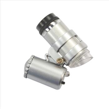 Mini 45x LED Light Pocket Microscope Magnifier