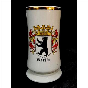 Vintage Berlin Germany Ceramic Beer Stein
