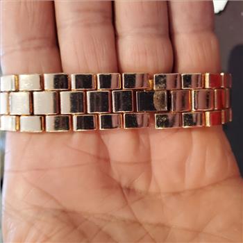 Jusmi Ladies Rose Gold Fashion Rhinestones Stainless Steel Quartz Wrist Watch