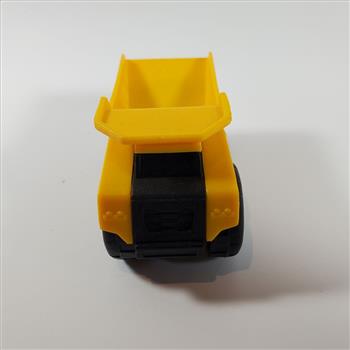 CAT Caterpillar Dump Truck Yellow Plastic Die Cast Toy 3.5