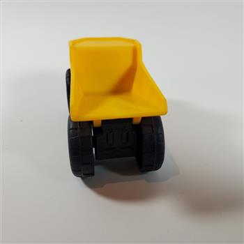 CAT Caterpillar Dump Truck Yellow Plastic Die Cast Toy 3.5