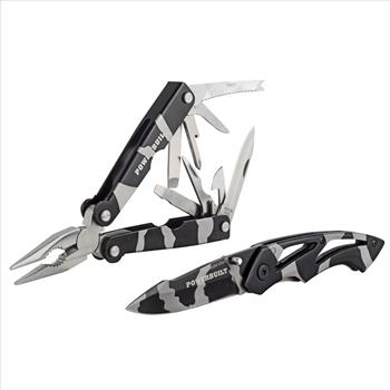 Powerbuilt Multi-Tool And Lock Blade Knife
